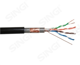 超五类4对双屏蔽网络线 S/FTP双层护套室外型