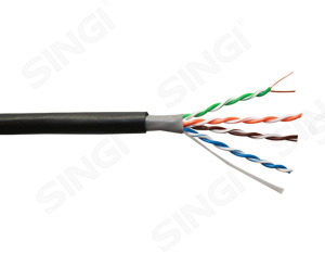 超五类4对非屏蔽网络线 UTP双层护套室外型